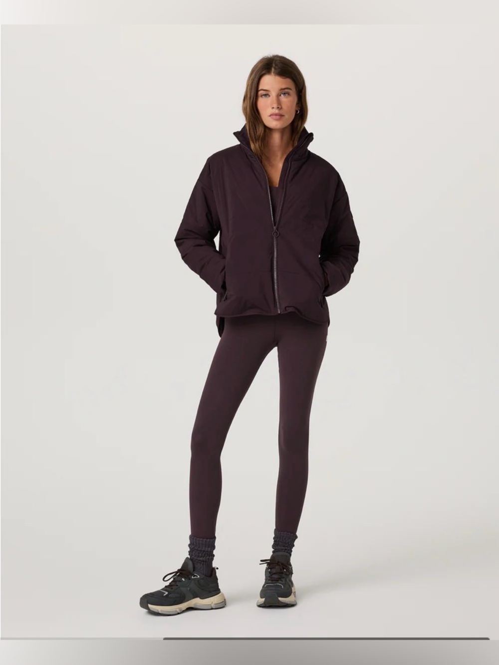 Vuori All the Form Leggings ~ Raisin - Picture 5 of 10